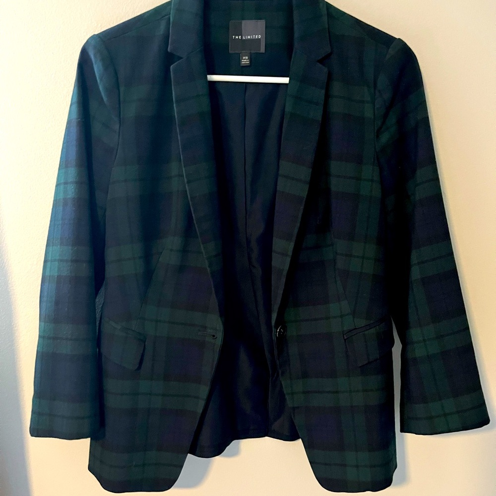 “The Limited” Plaid Blazer